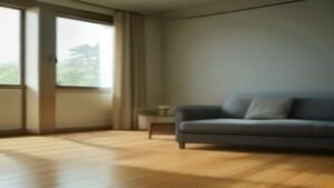 Robô aspirador Electrolux trabalhando em uma sala de estar moderna e iluminada