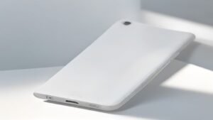 Smartphone moderno Xiaomi S40 em fundo minimalista com iluminação profissional
